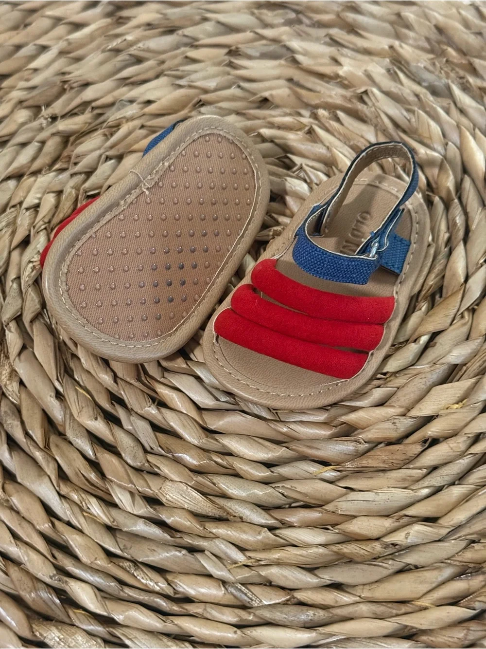 Old Navy Red and Blue Toddler Sandals - Casual Strap Sandals